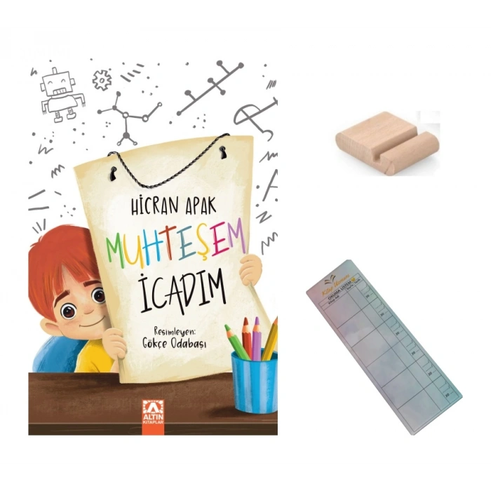 Muhteşem İcadım / Hicran Apak / 2. Sınıf / 6-7 Yaş Hikaye +Tablet Tutucu+Takip Ayracı