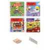 0-2 Yaş Hareketli Kitaplar Serisi - Hareketli Araçlar / 4 Kitap /+ Tablet Standı