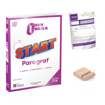 0dan Başla START Paragraf Soru Bankası YKS 2025 + TYT Deneme + Telefon Tutucu