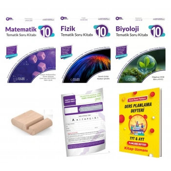 10.Sınıf Fizik Biyoloji Matematik Soru -Maarif Model 2027+TYT Deneme+Tlf Tutucu+Plan Defteri