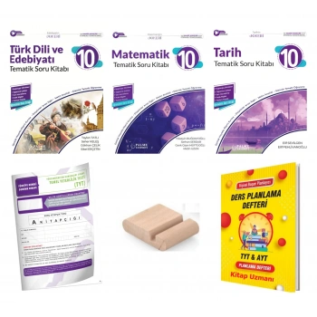 10.Sınıf Edebiyat Matematik Tarih Soru Bankası -Maarif Model 2027+TYT Deneme+Tlf Tutucu+Plan Deft