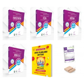 10.Sınıf Fizik Kimya Biyo Matematik Konu Anlatım MPS 2027 Maarif Model+TYT Deneme+Tlf Tut+Plan Def
