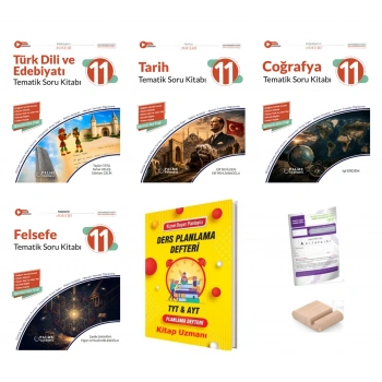 11.Sınıf Felsefe Tarih Coğ Edb Soru Kitabı-Maarif Model 2027+TYT Deneme+Tlf Tutucu+Plan Defteri