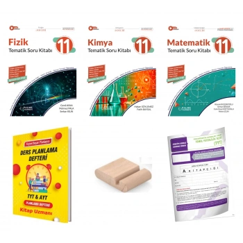 11.Sınıf Fizik Kimya Matematik Soru Kitabı-Maarif Model 2027+TYT Deneme+Tlf Tutucu+Plan Def
