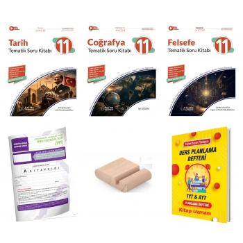 11.Sınıf Felsefe Tarih Coğ Tematik Soru Kitabı-Maarif Model 2027+TYT Deneme+Tlf Tutucu+Plan Defteri