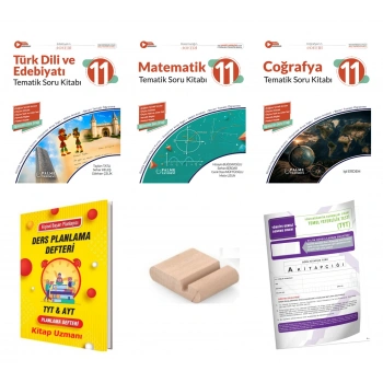 11.Sınıf Coğ Edebiyat Matematik Tematik Soru Kitabı-Maarif Model 2027+TYT Deneme+Tlf Tut+Plan Deft