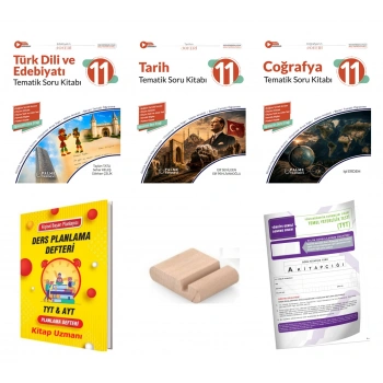 11.Sınıf Tarih Coğ Edb Tematik Soru Kitabı-Maarif Model 2027+TYT Deneme+Tlf Tutucu+Plan Deft