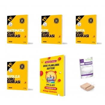 11.Sınıf Matematik Fizik Biyoloji Kimya Soru Maarif Model 2027+TYT Deneme+Telefon Tutucu+Plan Deft