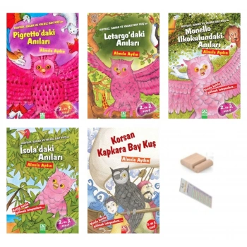 2den 3e Baykuş Serisi Hikaye Seti ( 5 Kitap ) Telefon Tutucu + okuma Ayracı