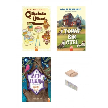 2. ve 3. Sınıf Hikaye Askıda Kahkaha - Çikolata Ülkesi - Tuhaf bir Otel + Tel. tutucu