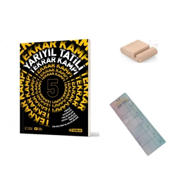 5. Sınıf Yarıyıl Tatili Tekrar Kamp Kitabı 2026 + Telefon Tutucu + Çözüm Ayracı