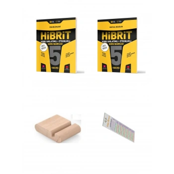 5.Sınıf Fen Sosyal Hibrit Soru Bankası+Çözüm Ayracı+Telefon Ayracı