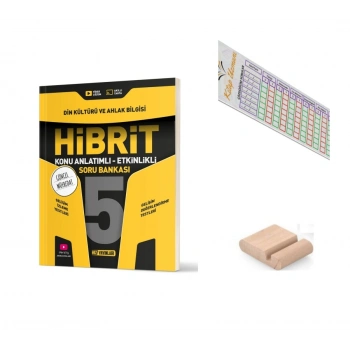 5.Sınıf Din Hibrit Soru Bankası+Çözüm Ayracı+Telefon Ayracı
