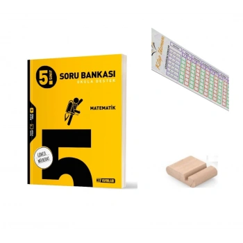 5.Sınıf Matematik Soru Bankası+Çözüm Ayracı+Telefon Tutucu