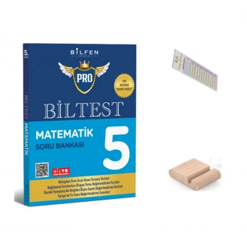 5.Sınıf BİLTEST Matematik Sor Bankası 2027 MAARİF MODEL +Telefon Tutucu+Çözüm Ayracı
