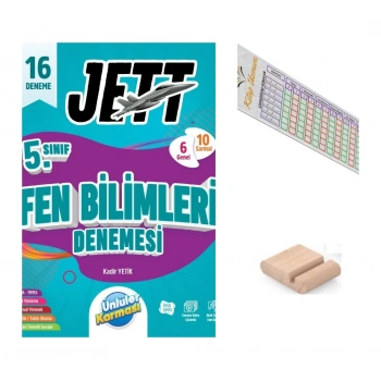 5.Sınıf Jettt Fen Bilimleri 16LI Branş Denemesi Maarif 2027+Çözüm Ayracı+Telefon Tutucu