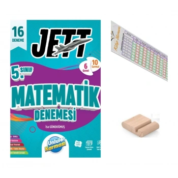 5.Sınıf Jettt Matematik 16LI Branş Denemesi Maarif 2027+Çözüm Ayracı+Telefon Tutucu