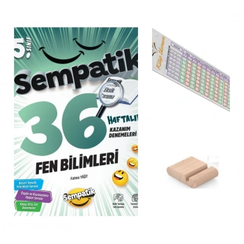 5.Sınıf Sempatik Fen 36 Hafta Kazanım Denemeleri Maarif 2027+Çözüm Ayracı+Telefon Tutucu
