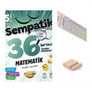 5.Sınıf Sempatik Matematik 36 Hafta Kazanım Denemeleri Maarif 2027+Çözüm Ayracı+Telefon Tutucu