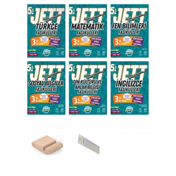 5.Sınıf Jett 6 LI FASİKÜL SETİ 2027 Maarif Modeli+Çözüm Ayracı+Telefon Tutucu