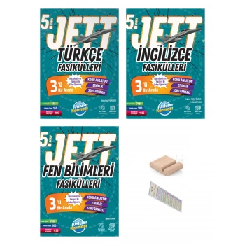 5.Sınıf Jett İngilizce Fen Türkçe Fasikülleri 2027 Maarif Modeli+Çözüm Ayracı+Telefon Tutucu