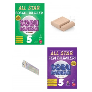 5.Sınıf ALL STAR Sosyal Bilgiler Fen Soru Bankası 2027 Maarif Modeli+Telefon Tutucu+Çözüm Ayracı