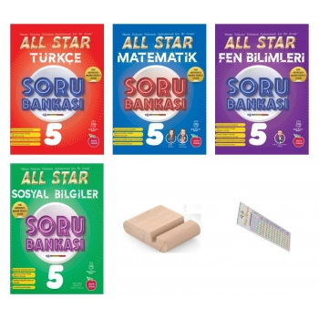 5.Sınıf ALL STAR TÜM DERSLER Soru Bankası SETİ 2027 Maarif Modeli+Telefon Tutucu+Çözüm Ayracı
