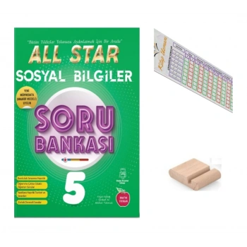 5.Sınıf ALL STAR Sosyal Bilgiler Soru Bankası 2027 Maarif Modeli+Telefon Tutucu+Çözüm Ayracı