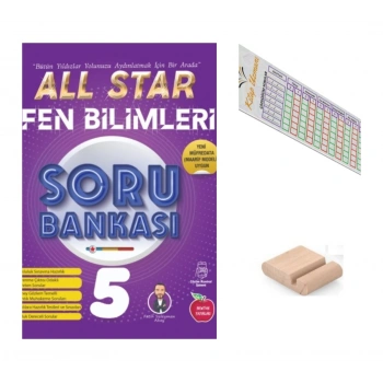 5.Sınıf ALL STAR Fen Bilimleri Soru Bankası 2027 Maarif Modeli+Telefon Tutucu+Çözüm Ayracı