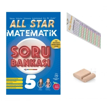 5.Sınıf ALL STAR Matematik Soru Bankası 2027 Maarif Modeli+Telefon Tutucu+Çözüm Ayracı