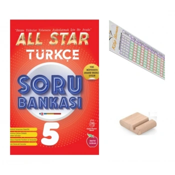 5.Sınıf ALL STAR Türkçe Soru Bankası 2027 Maarif Modeli+Telefon Tutucu+Çözüm Ayracı