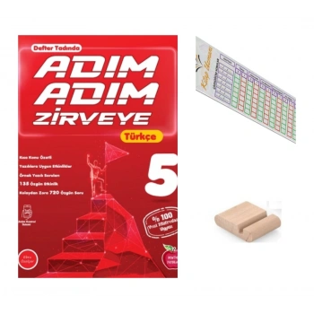 5.Sınıf ADIM ADIM ZİRVEYE Türkçe 2027 Maarif Modeli + Telefon Tutucu +Çözüm Ayracı