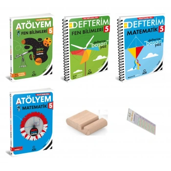 5.Sınıf Matematik Fen Defterim ve Atölyem 2027 Maarif Model +Telefon Tutucu +Çözüm Ayracı