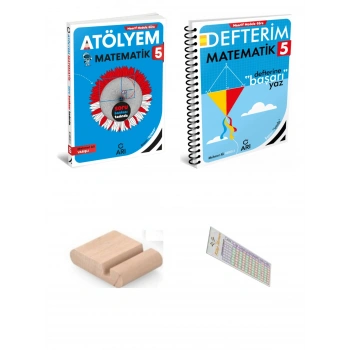 5.Sınıf Matematik Defterim- Matematik Atölyem 2027 Maarif Model +Telefon Tutucu +Çözüm Ayracı