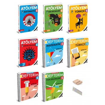 5.Sınıf DEFTER-ATÖLYEM SETİ 2027 Maarif Model+Telefon Tutucu +Çözüm Ayracı