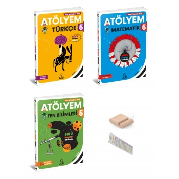 5.Sınıf Türkçe Matematik Fen Bilgisi Atölyem 2027 Maarif Model +Telefon Tutucu +Çözüm Ayracı