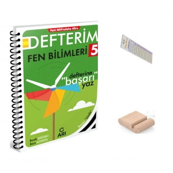 5.Sınıf Fen Bilgisi Defterim 2027 Maarif Model +Telefon Tutucu +Çözüm Ayracı