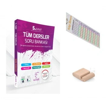 5.Sınıf TÜM DERSLER SORU KİTABI 2027 Maarif Model+Çözüm Ayracı+Telefon Tutucu