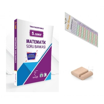 5.Sınıf Matematik Soru Bankası 2027 Maarif Model +Çözüm Ayracı+Telefon Tutucu