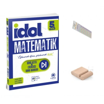 5.Sınıf İDOL Etkinlikli Konu Özetli Soru Bankası Matematik Maarif Model 2027+Çözüm Ayracı+Tlf Tutucu