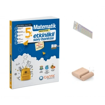 5.Sınıf Matematik Etkinlikli Soru Bankası Maarif Model 2027+Çözüm Ayracı+Telefon Tutucu