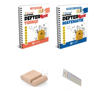 5.Sınıf Türkçe Matematik Alıştıran Defter Maarif Model 2027+Çözüm Ayracı+Telefon Tutucu