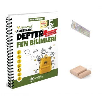 5.Sınıf Fen Bilimleri Alıştıran Defter Maarif Model 2027+Çözüm Ayracı+Telefon Tutucu