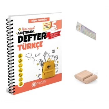 5.Sınıf Türkçe Alıştıran Defter Maarif Model 2027+Çözüm Ayracı+Telefon Tutucu