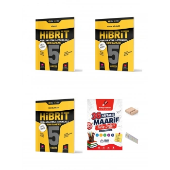 5.Sınıf Türkçe Sosyal Fen Hibrit Soru Bankası+Maarif Defteri+Telefon Ayracı