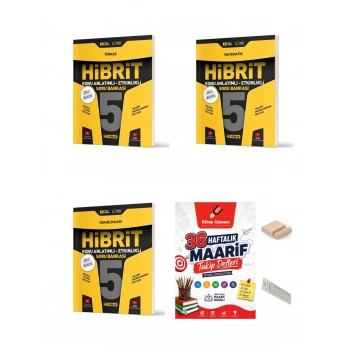 5.Sınıf Türkçe Matematik Fen Hibrit Soru Bankası+Çözüm Ayracı+Telefon Ayracı