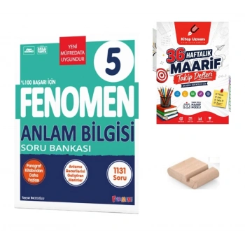 5.Sınıf Anlam Bilgisi Soru Bankası 2027 Maarif Model+Telefon Tutucu+Maarif Defteri