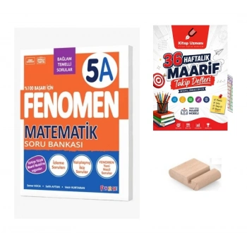 5.Sınıf 5A Matematik Soru Bankası 2027 Maarif Model+Telefon Tutucu+Maarif Defteri