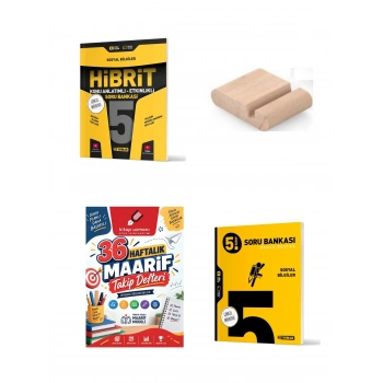 5.Sınıf Sosyal Hibrit-Sosyal Soru Bankası+Çözüm Ayracı+Telefon Tutucu