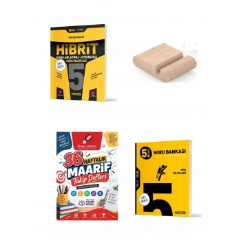 5.Sınıf Fen Hibrit-Fen Soru Bankası+Çözüm Ayracı+Telefon Tutucu